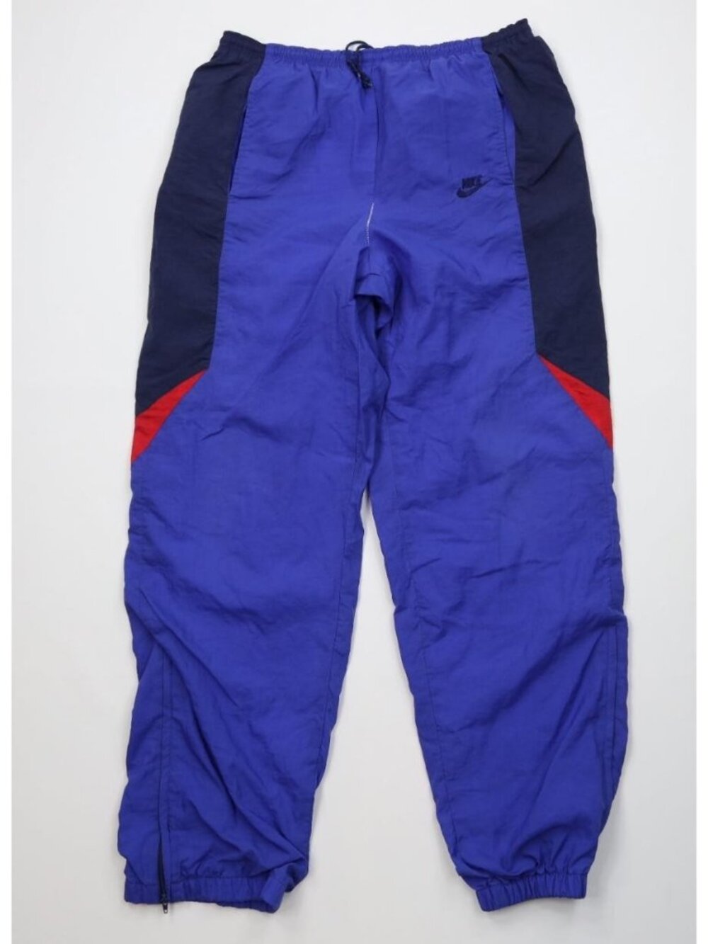 Vintage 90s Nike Mens XL Spell Out Color Block Lined Windbreaker Joggers Pants